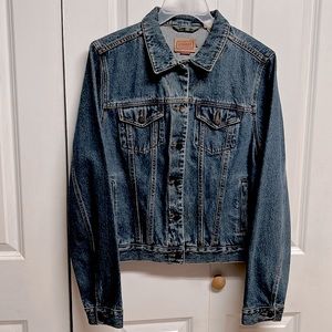 Schmidt Faded Blue Denim Classic Jean Jacket Size XL Women